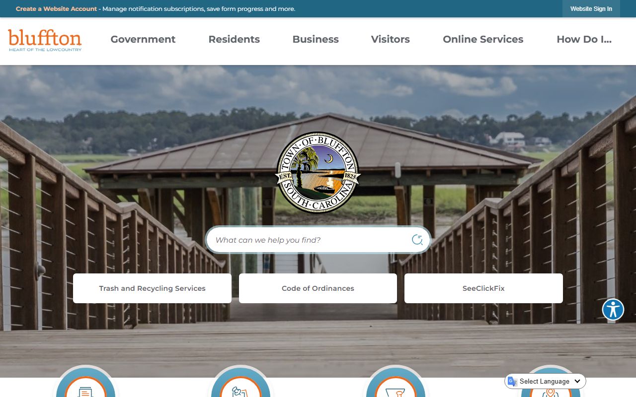 Bluffton deed records on Town of Bluffton website