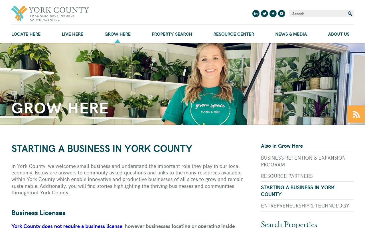 Rock Hill deed records York County starting a business resources