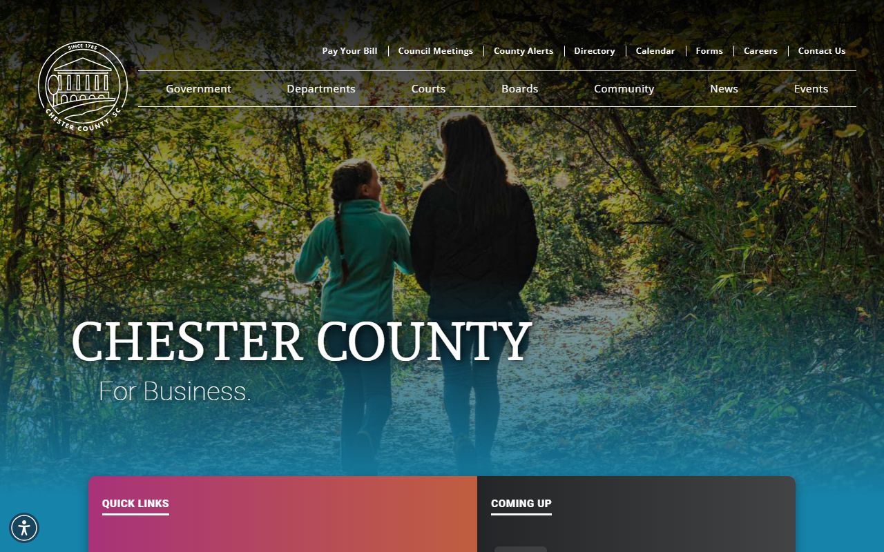 Chester County deed records on Chester County Government official website