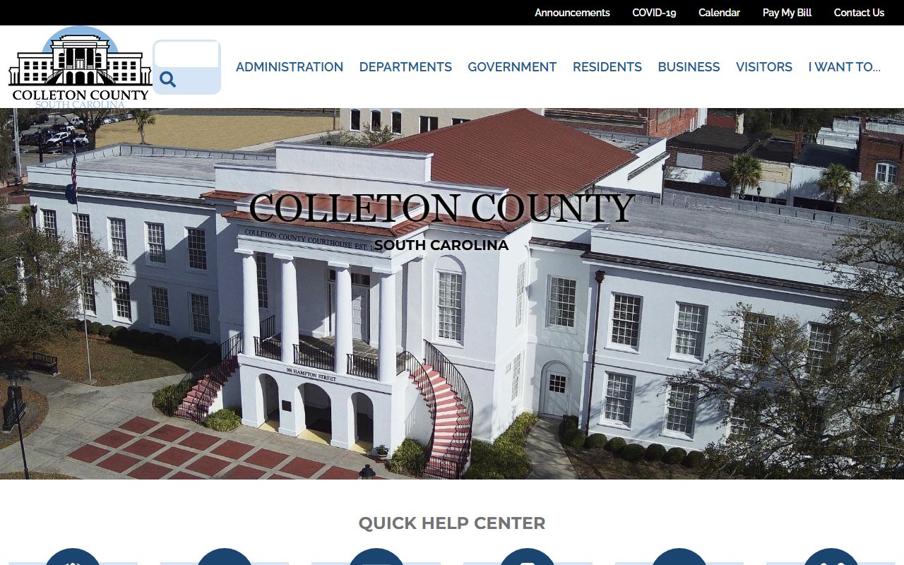 Colleton County deed records on Colleton County Government official website