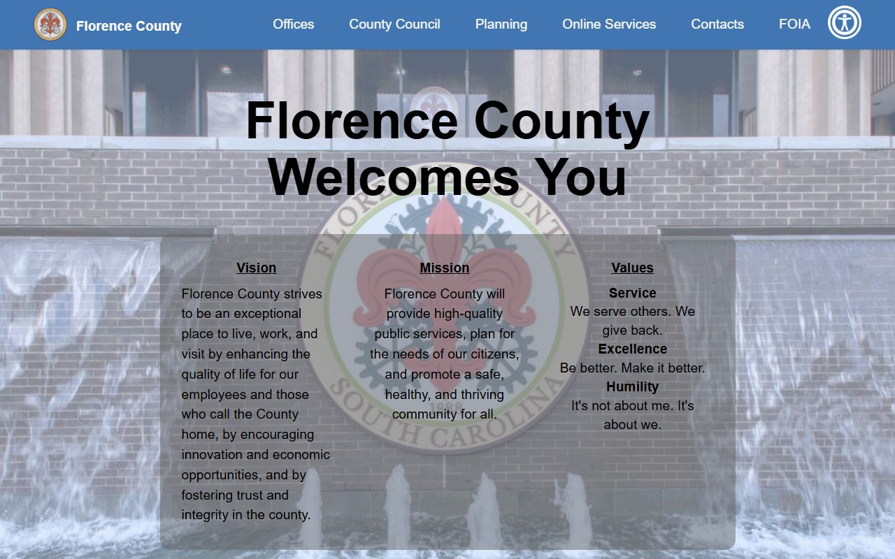Florence County deed records on the official Florence County government website