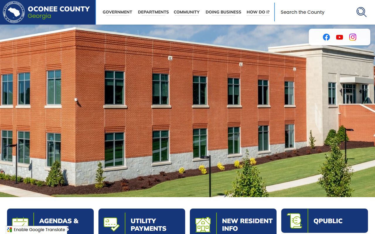 Oconee County deed records on Oconee County Government website